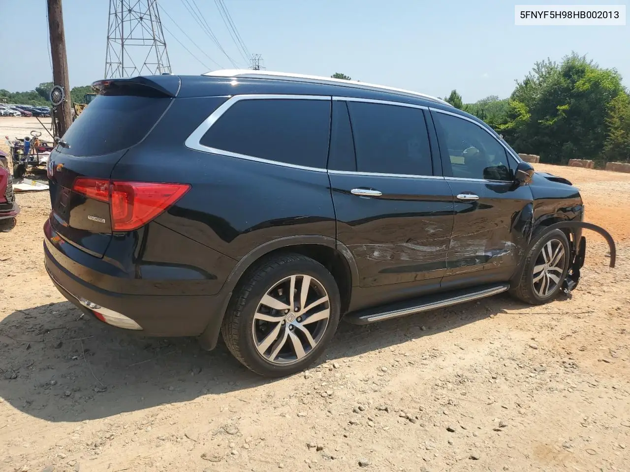 2017 Honda Pilot Touring VIN: 5FNYF5H98HB002013 Lot: 62604955