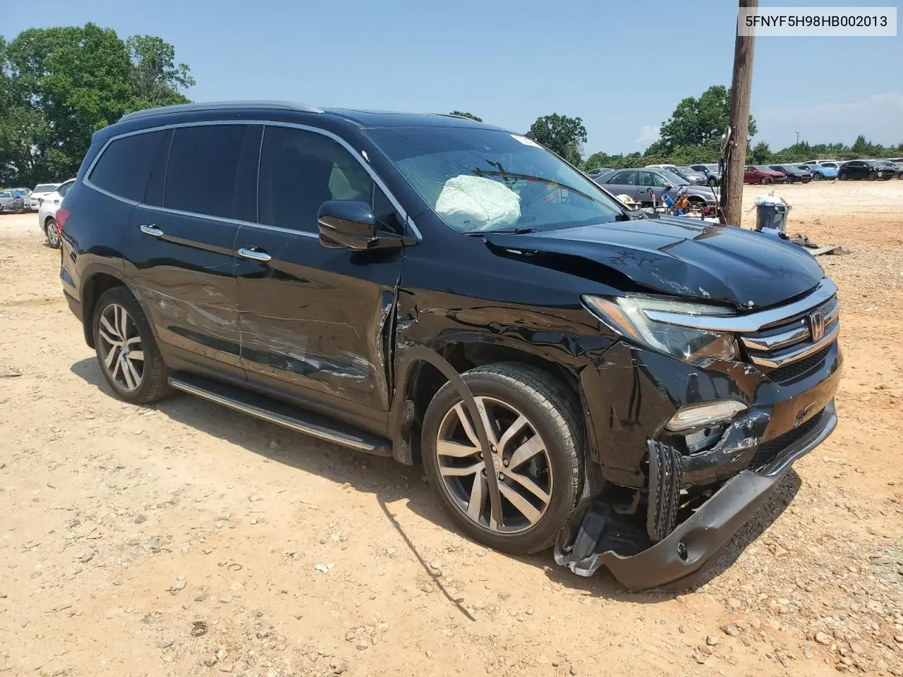 2017 Honda Pilot Touring VIN: 5FNYF5H98HB002013 Lot: 62604955