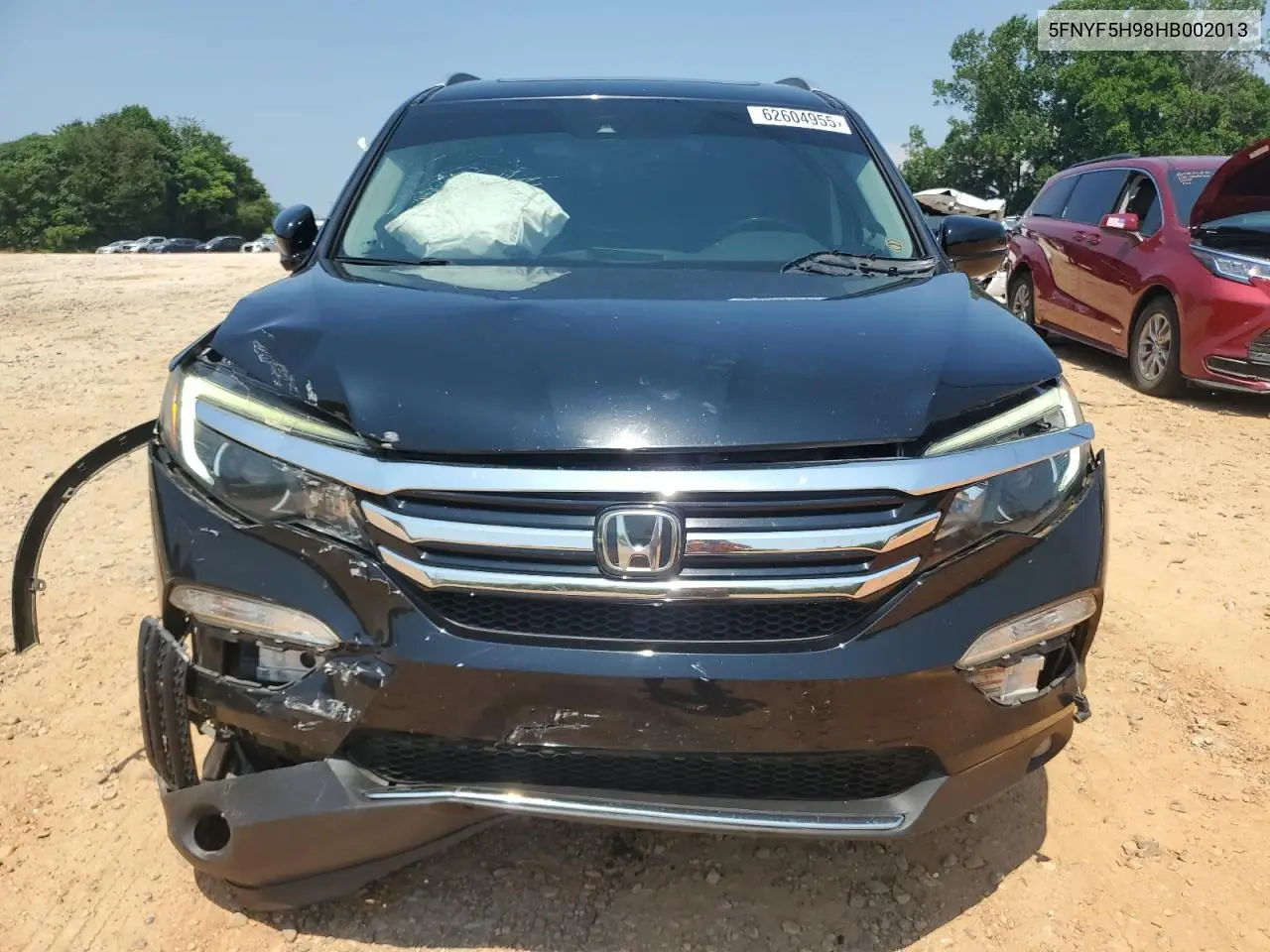2017 Honda Pilot Touring VIN: 5FNYF5H98HB002013 Lot: 62604955
