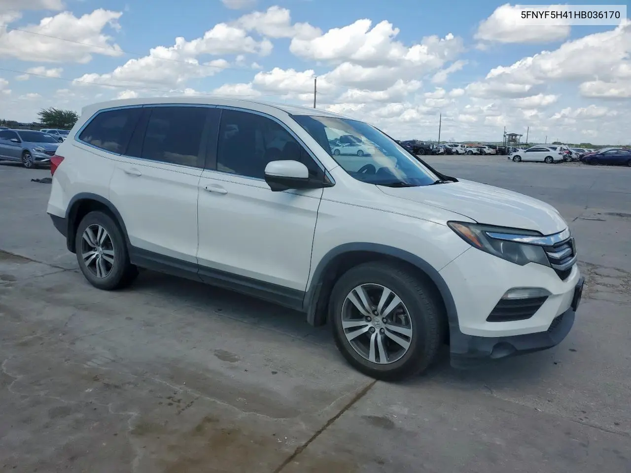 2017 Honda Pilot Ex VIN: 5FNYF5H41HB036170 Lot: 62694315
