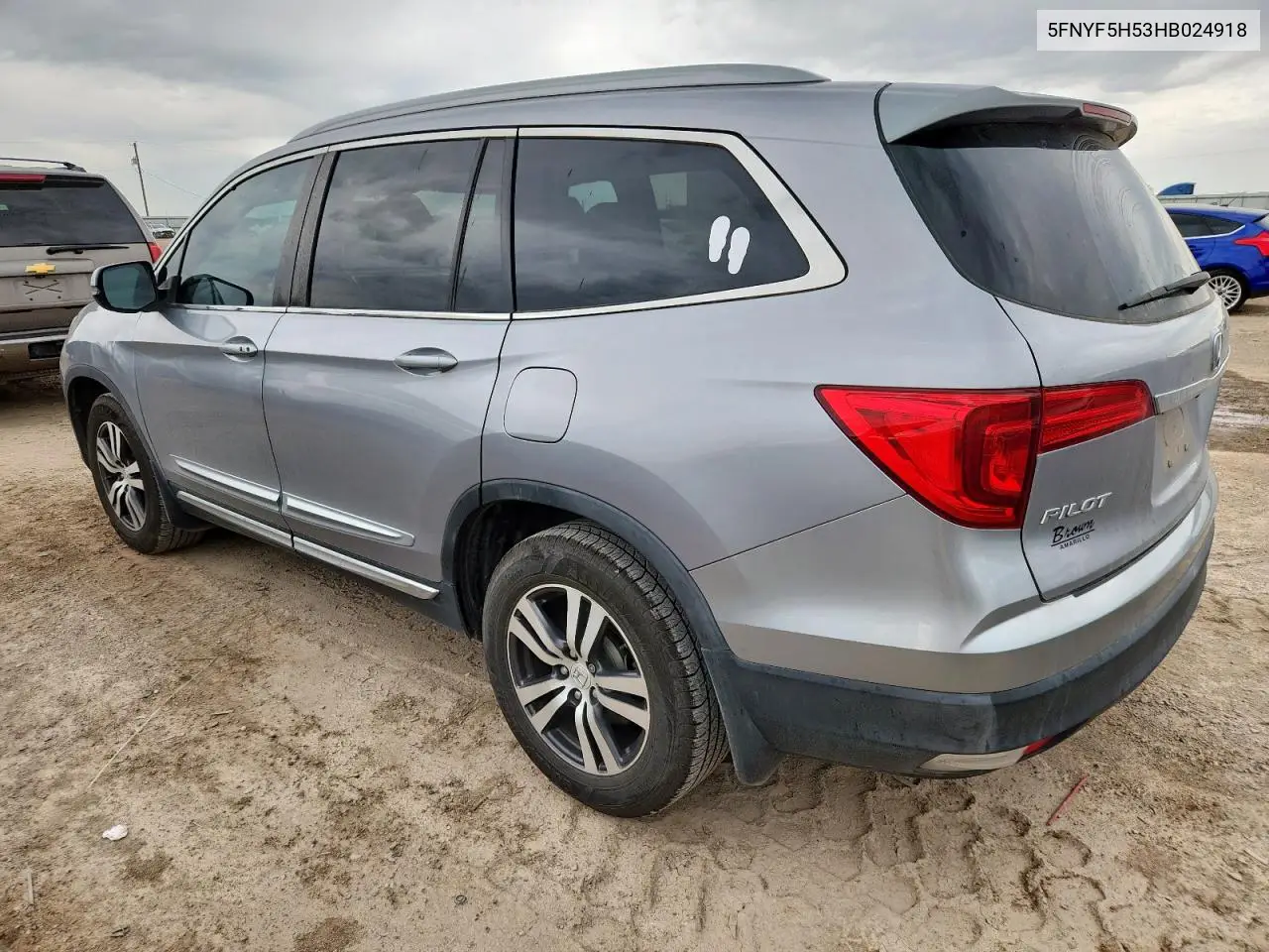 2017 Honda Pilot Exl VIN: 5FNYF5H53HB024918 Lot: 62887395