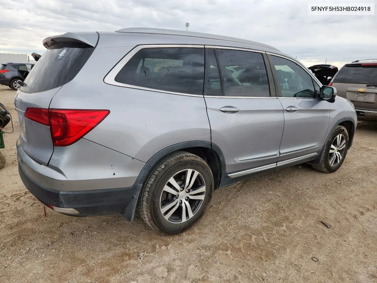 2017 Honda Pilot Exl VIN: 5FNYF5H53HB024918 Lot: 62887395