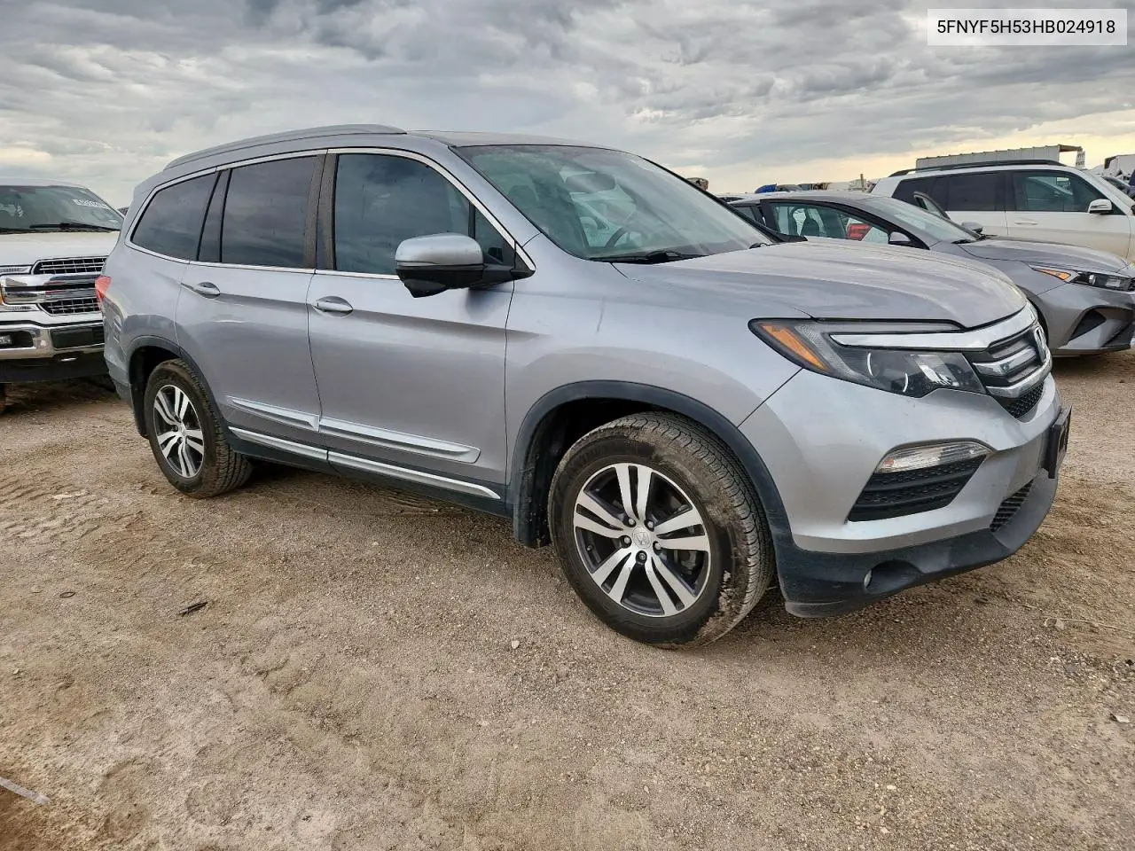 2017 Honda Pilot Exl VIN: 5FNYF5H53HB024918 Lot: 62887395