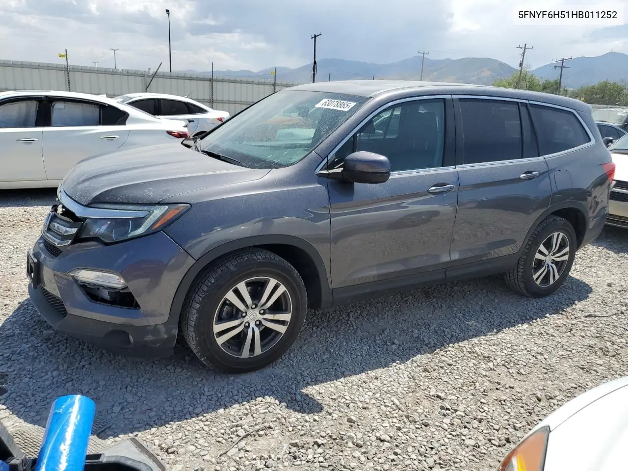 2017 Honda Pilot Exl VIN: 5FNYF6H51HB011252 Lot: 63078865