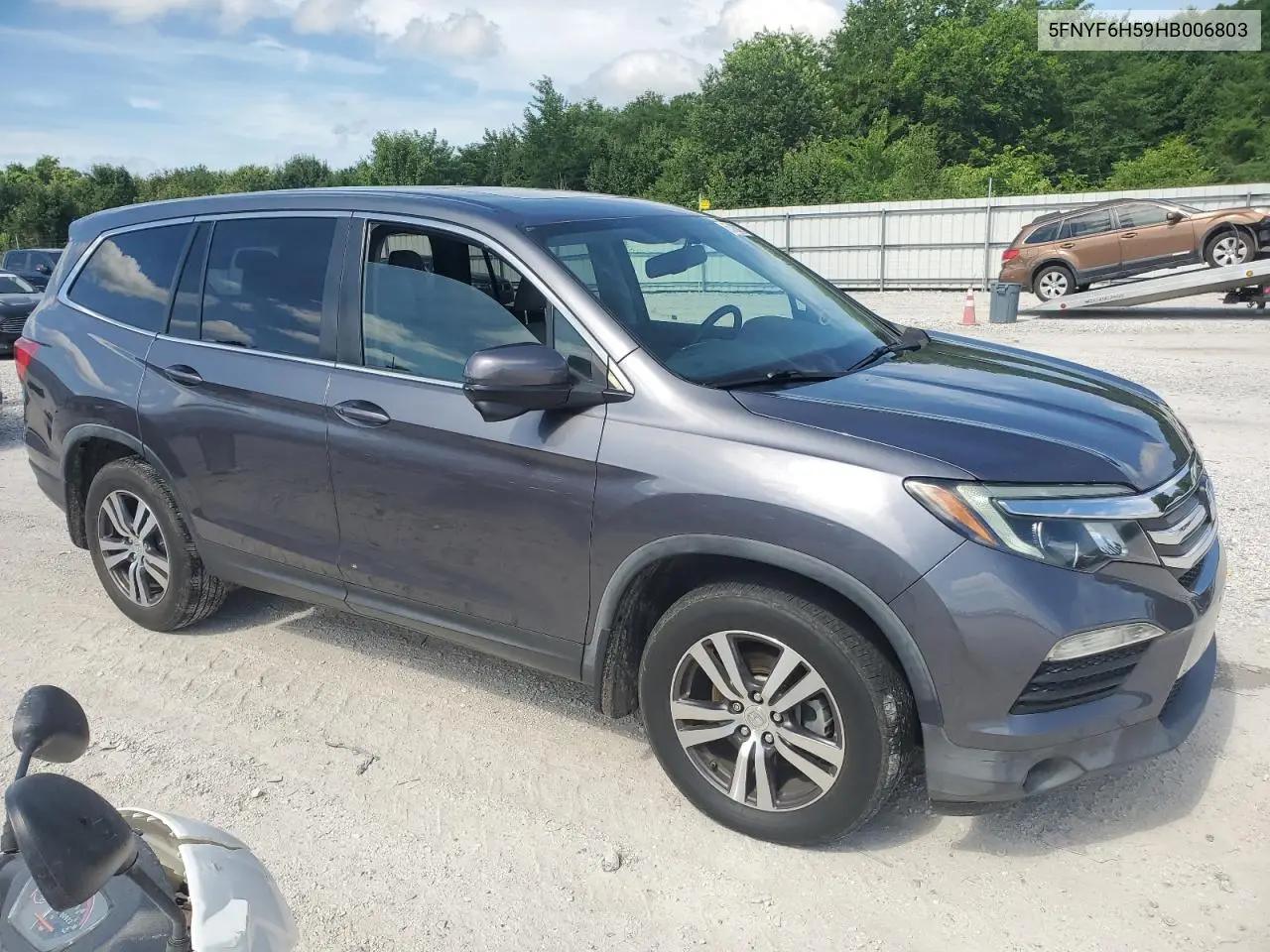 2017 Honda Pilot Exl VIN: 5FNYF6H59HB006803 Lot: 63103175