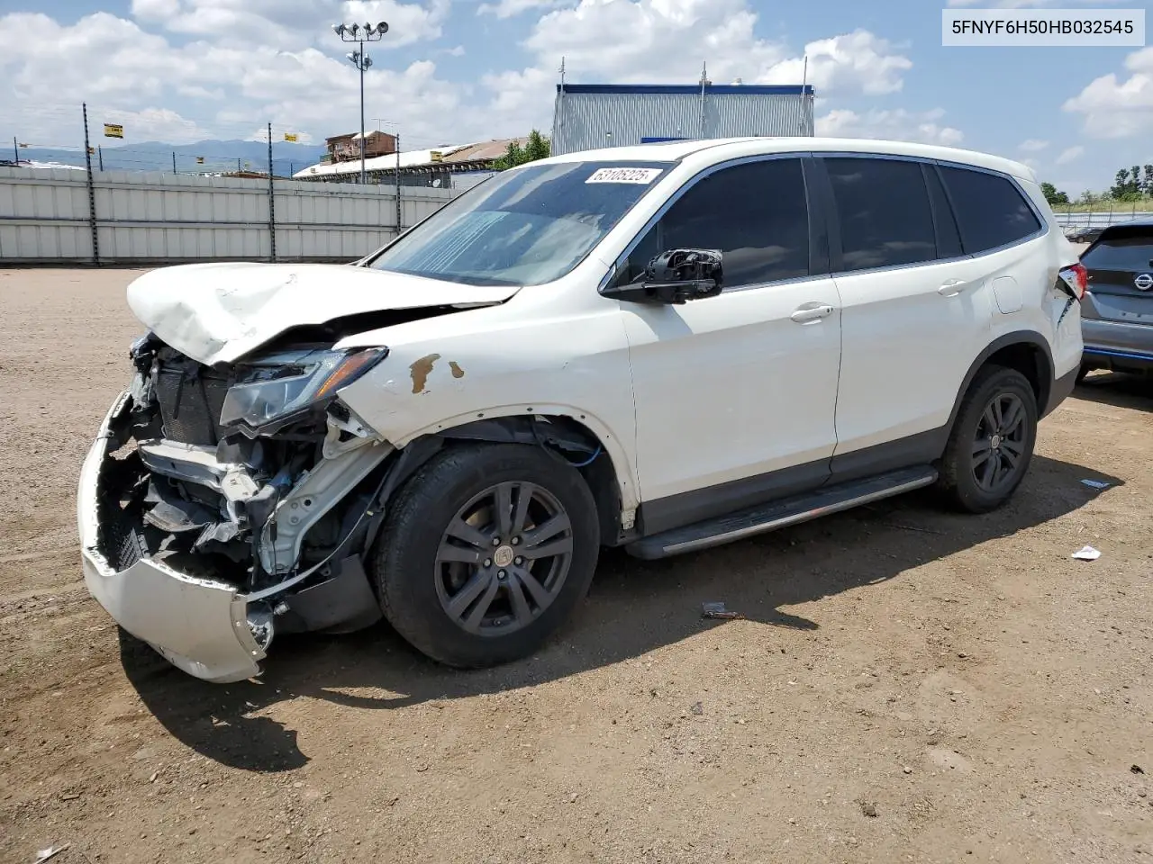 2017 Honda Pilot Exl VIN: 5FNYF6H50HB032545 Lot: 63105225