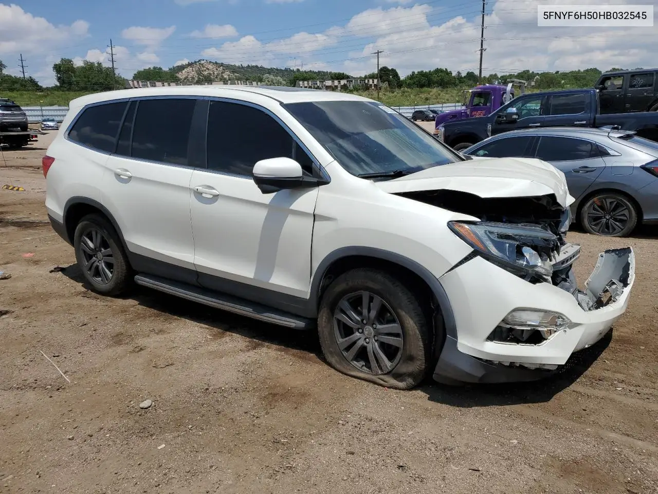 2017 Honda Pilot Exl VIN: 5FNYF6H50HB032545 Lot: 63105225