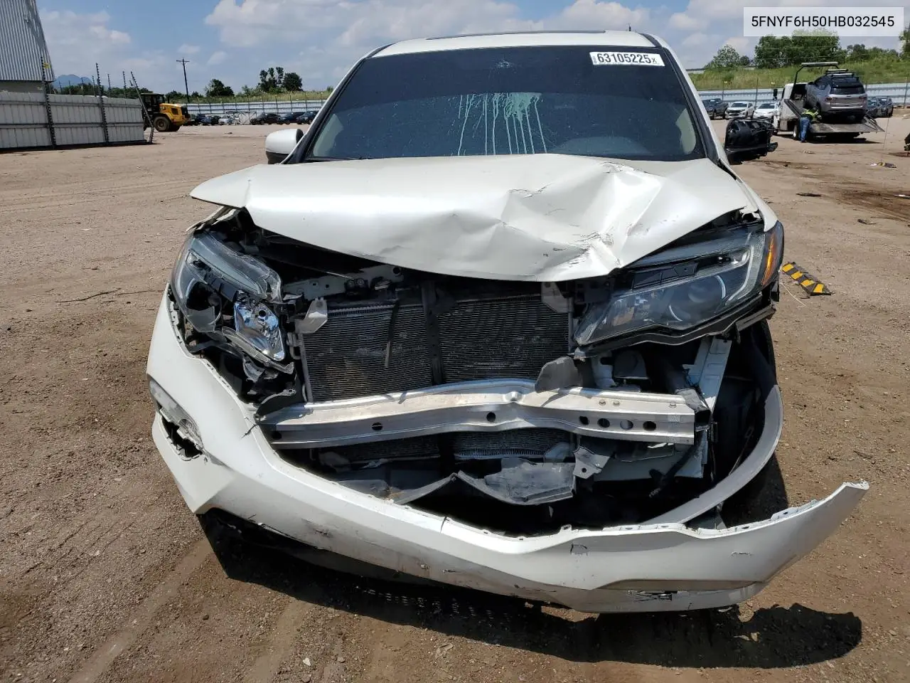 2017 Honda Pilot Exl VIN: 5FNYF6H50HB032545 Lot: 63105225