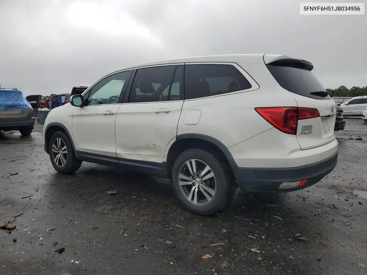 2018 Honda Pilot Exl VIN: 5FNYF6H51JB034956 Lot: 56401355