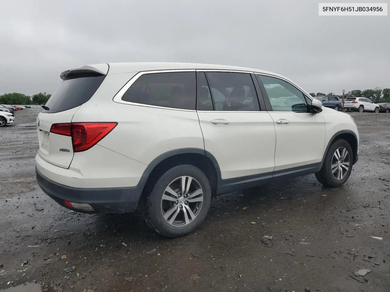 2018 Honda Pilot Exl VIN: 5FNYF6H51JB034956 Lot: 56401355