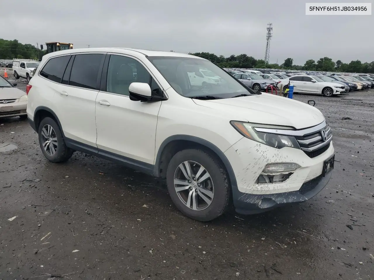 2018 Honda Pilot Exl VIN: 5FNYF6H51JB034956 Lot: 56401355