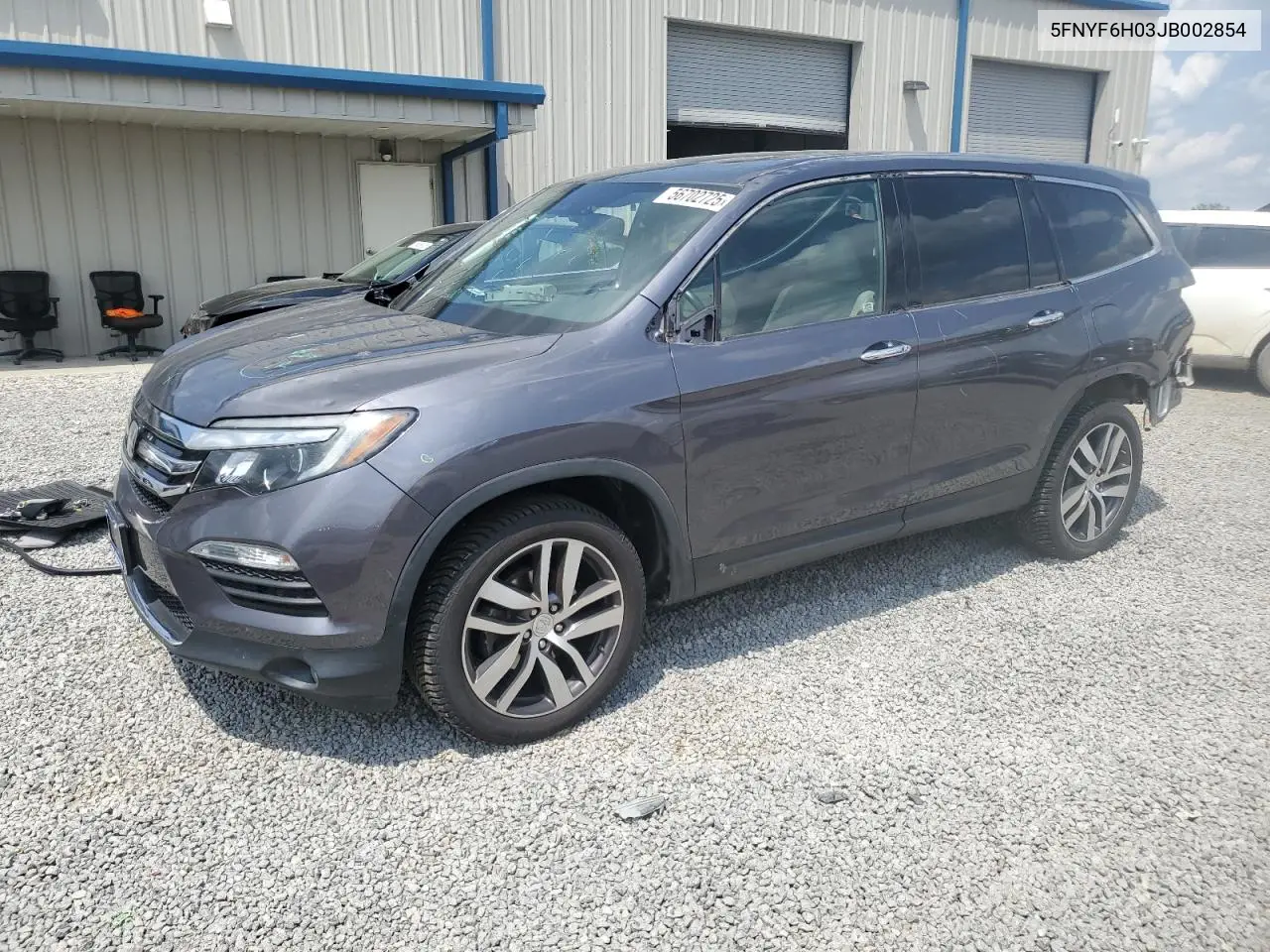 2018 Honda Pilot Elite VIN: 5FNYF6H03JB002854 Lot: 56702725