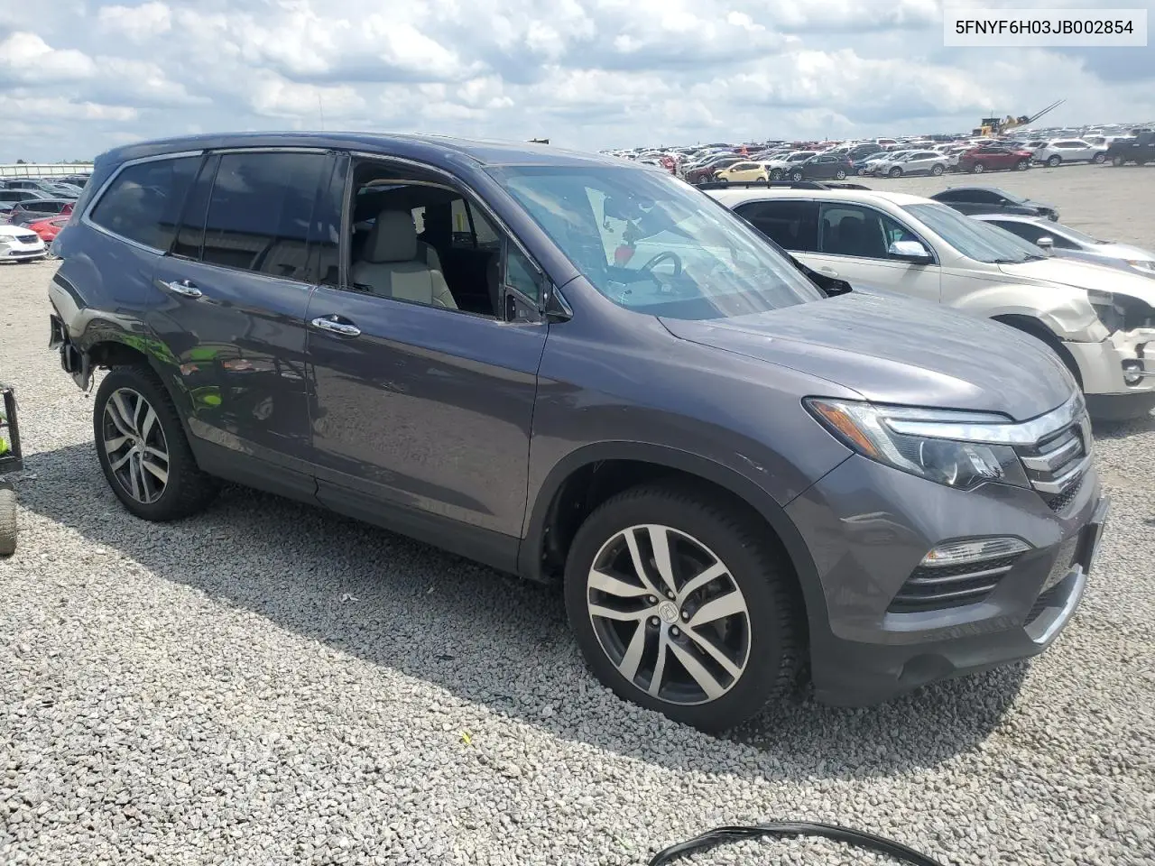 2018 Honda Pilot Elite VIN: 5FNYF6H03JB002854 Lot: 56702725