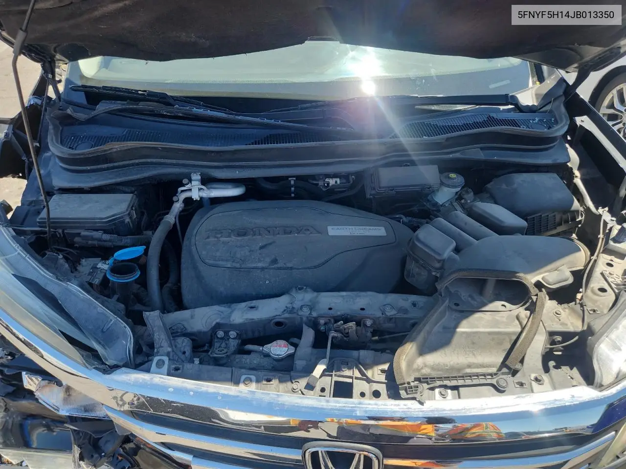 2018 Honda Pilot Lx VIN: 5FNYF5H14JB013350 Lot: 61256465
