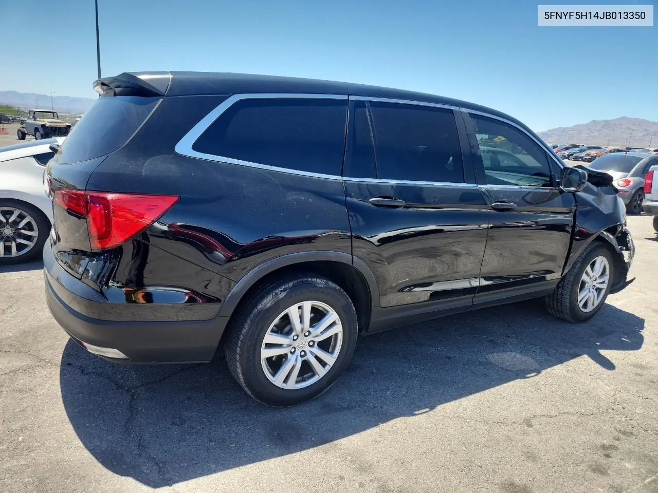 2018 Honda Pilot Lx VIN: 5FNYF5H14JB013350 Lot: 61256465