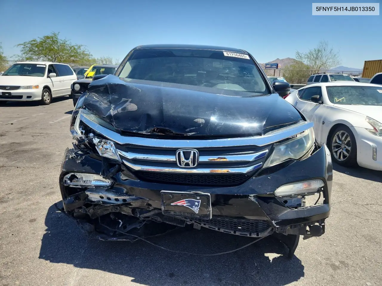 2018 Honda Pilot Lx VIN: 5FNYF5H14JB013350 Lot: 61256465