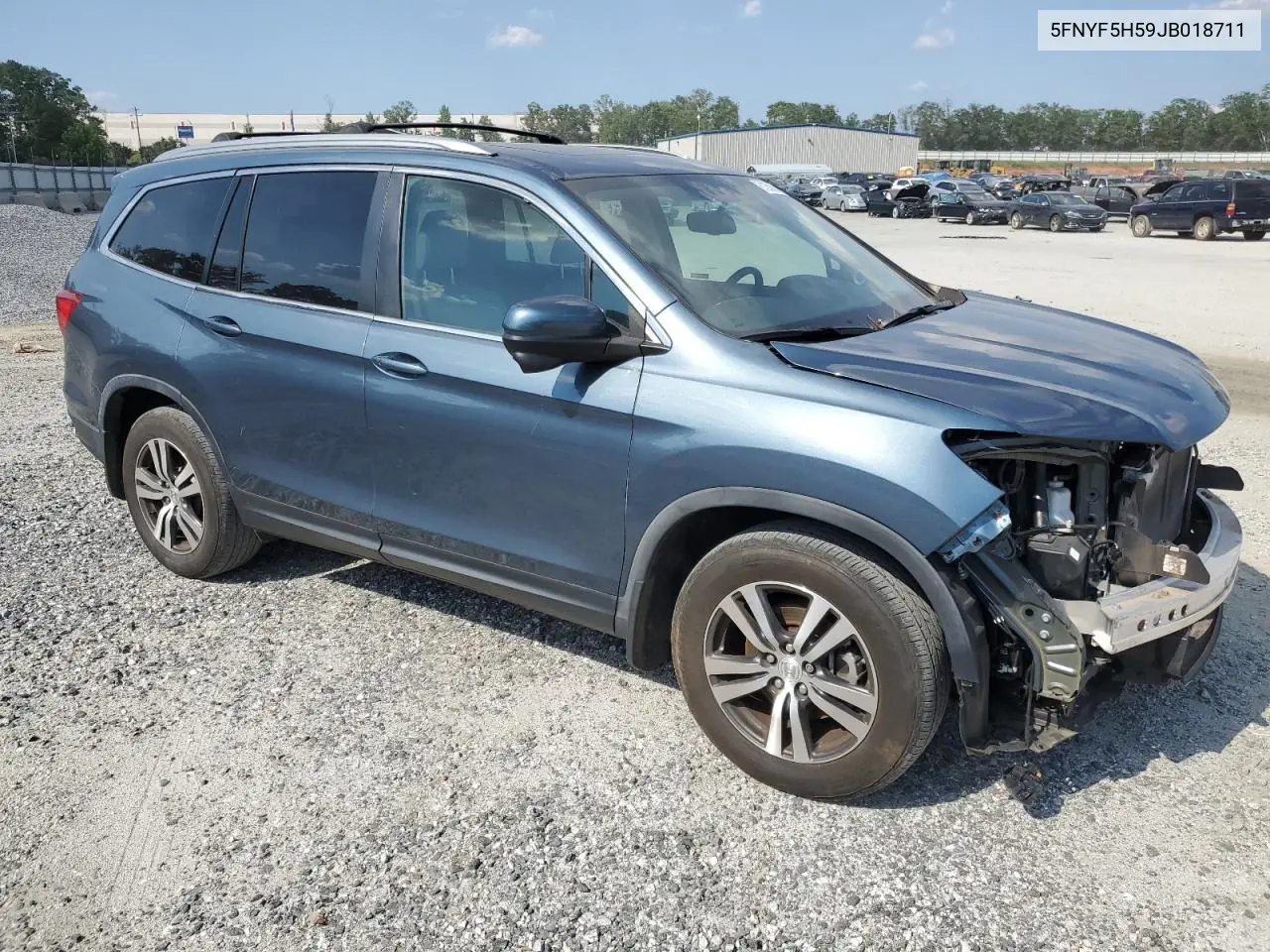 2018 Honda Pilot Exl VIN: 5FNYF5H59JB018711 Lot: 61258855