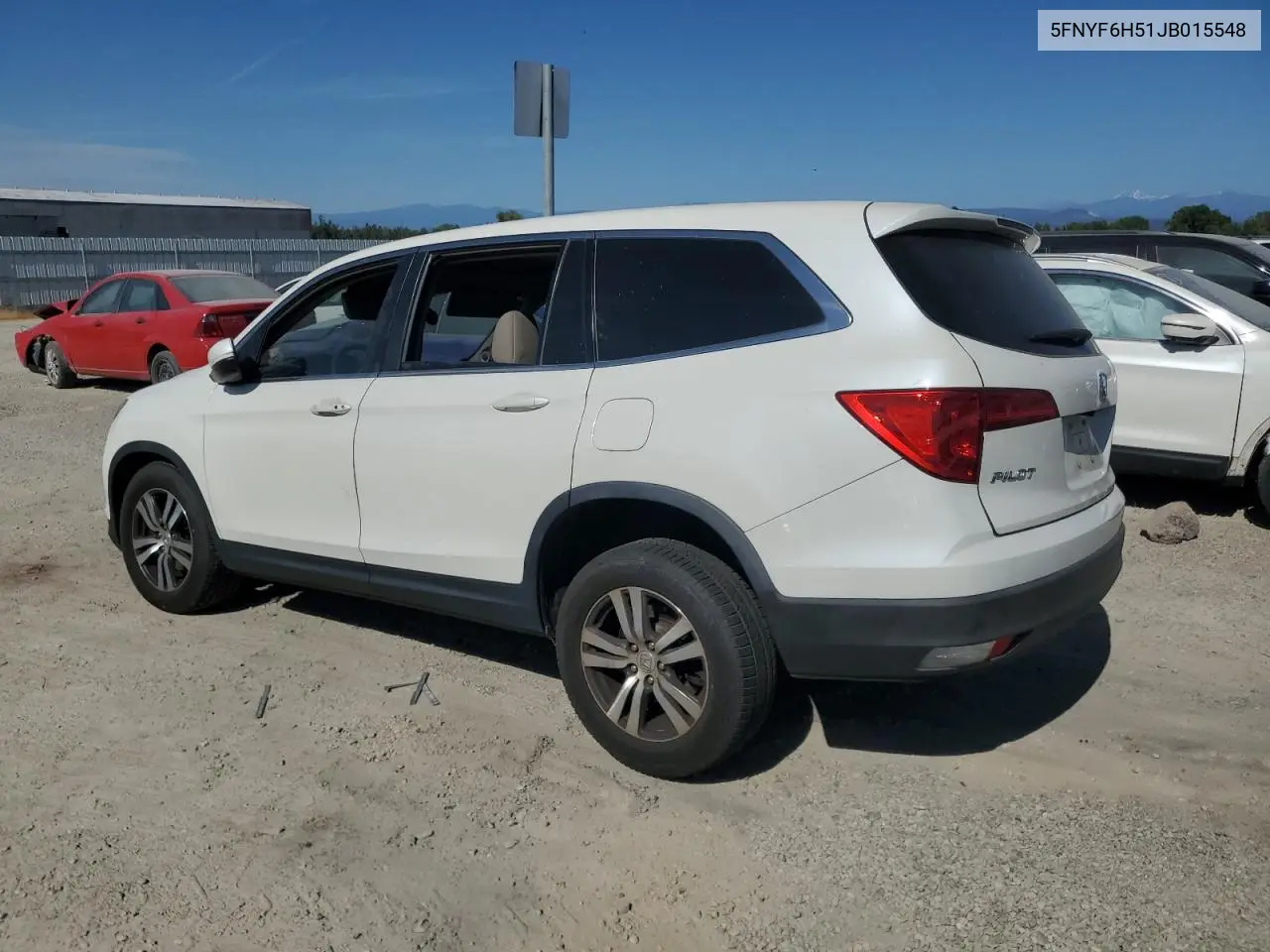 2018 Honda Pilot Exl VIN: 5FNYF6H51JB015548 Lot: 62491285
