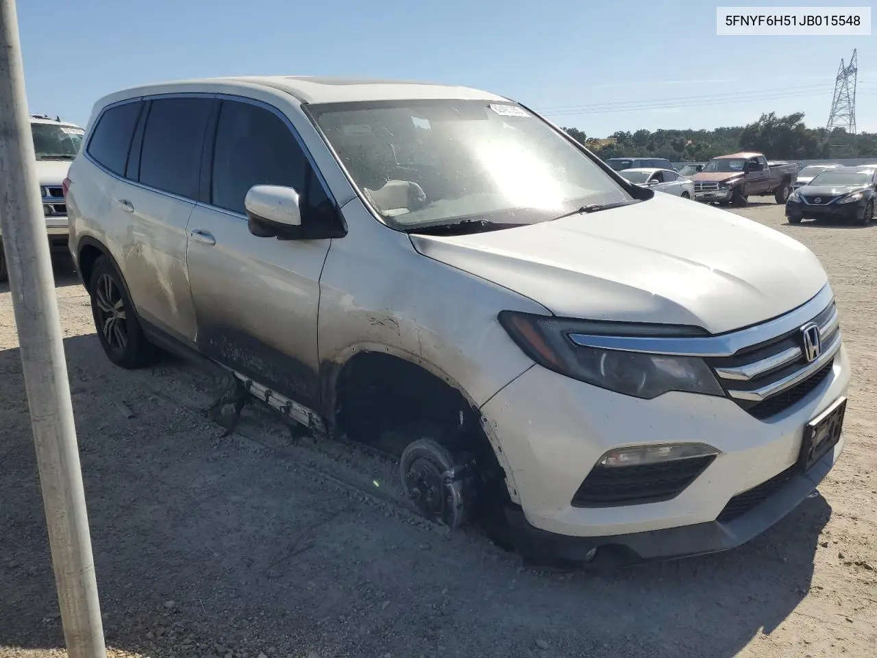 2018 Honda Pilot Exl VIN: 5FNYF6H51JB015548 Lot: 62491285