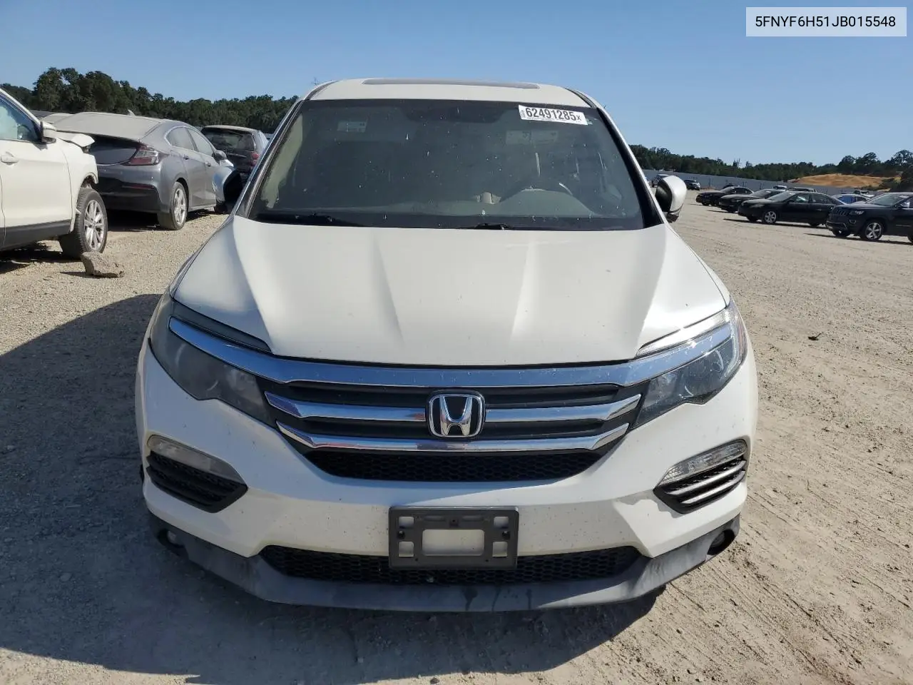 2018 Honda Pilot Exl VIN: 5FNYF6H51JB015548 Lot: 62491285