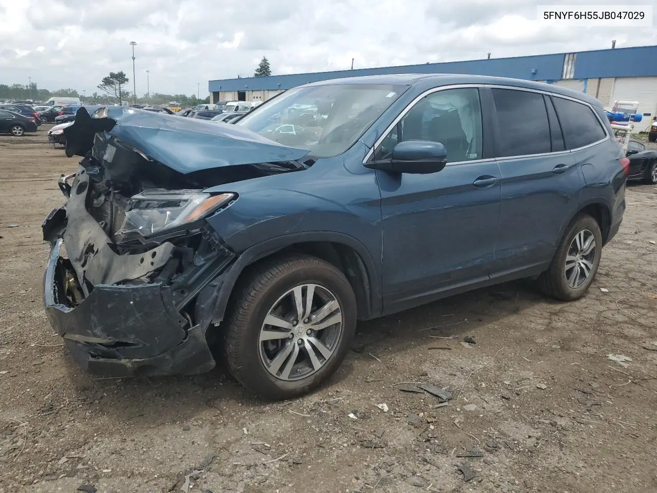 2018 Honda Pilot Exl VIN: 5FNYF6H55JB047029 Lot: 62606235