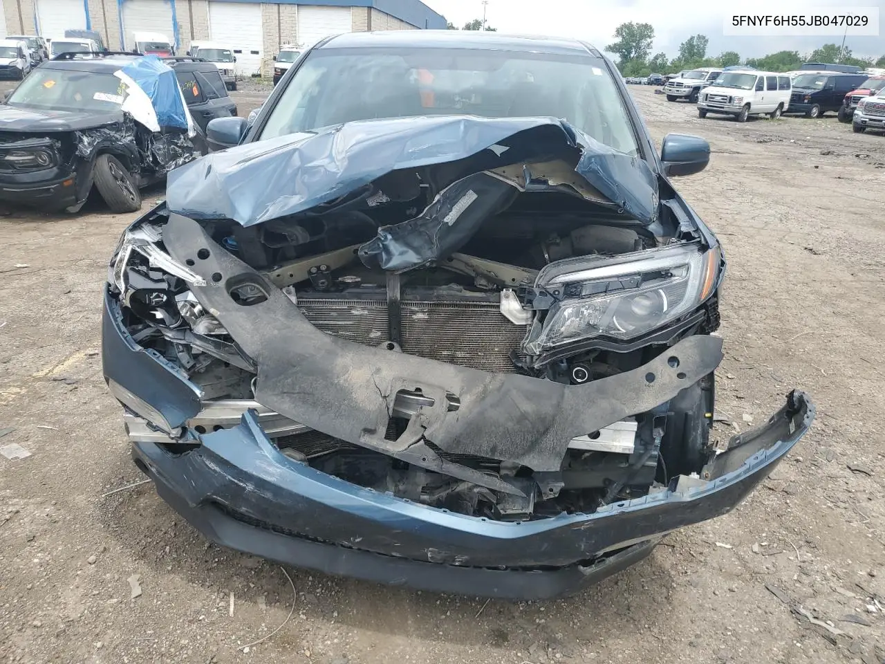 2018 Honda Pilot Exl VIN: 5FNYF6H55JB047029 Lot: 62606235