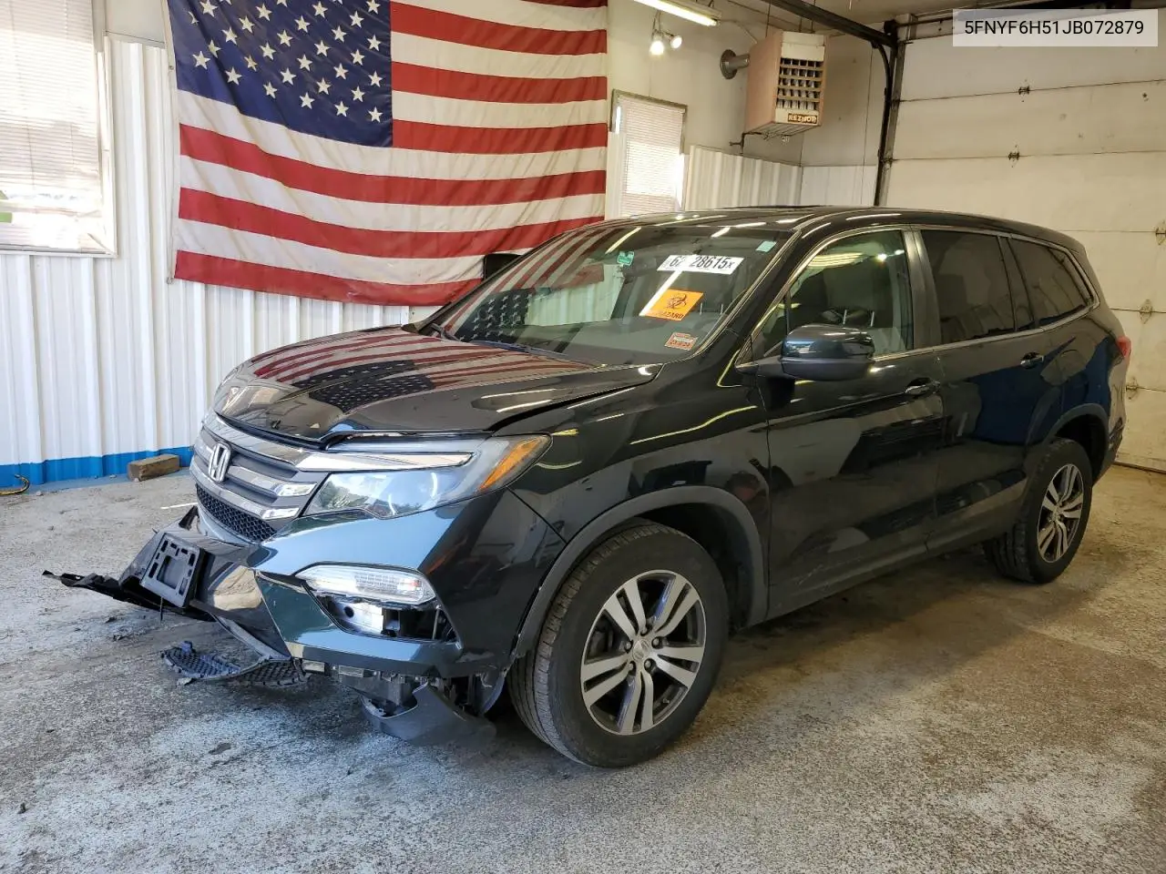 2018 Honda Pilot Exl VIN: 5FNYF6H51JB072879 Lot: 62828615