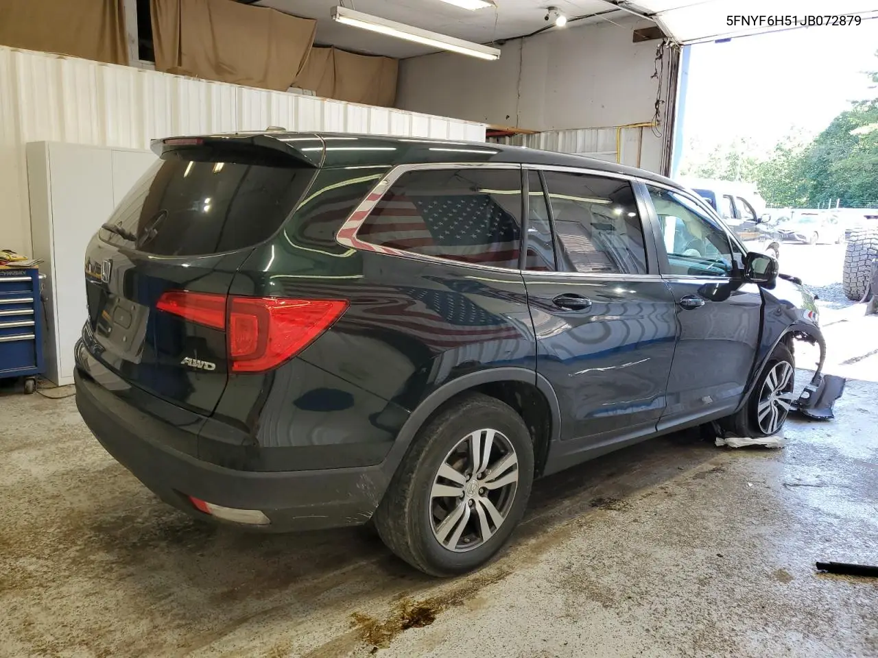 2018 Honda Pilot Exl VIN: 5FNYF6H51JB072879 Lot: 62828615