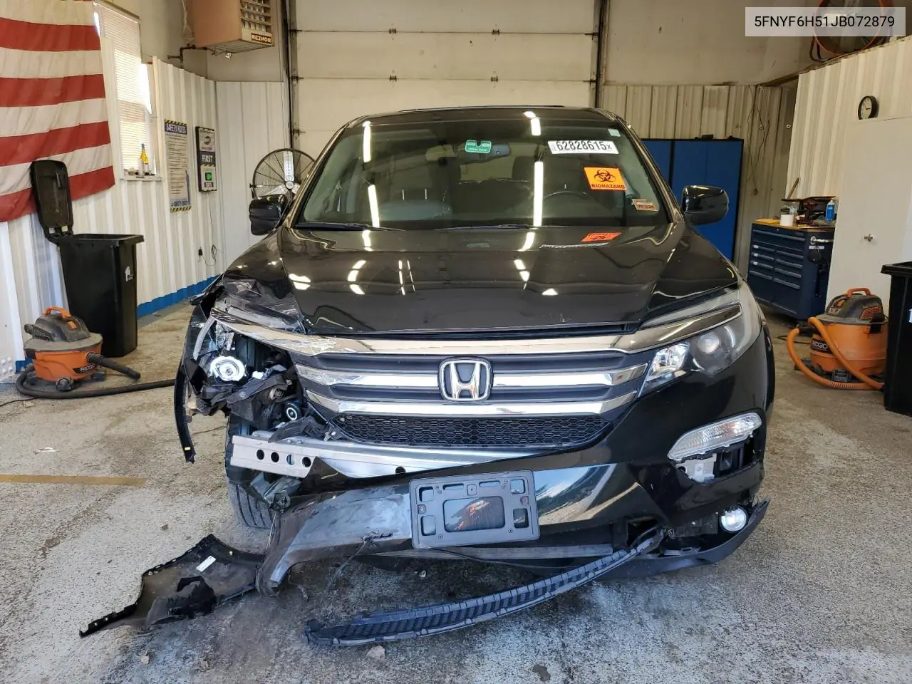 2018 Honda Pilot Exl VIN: 5FNYF6H51JB072879 Lot: 62828615