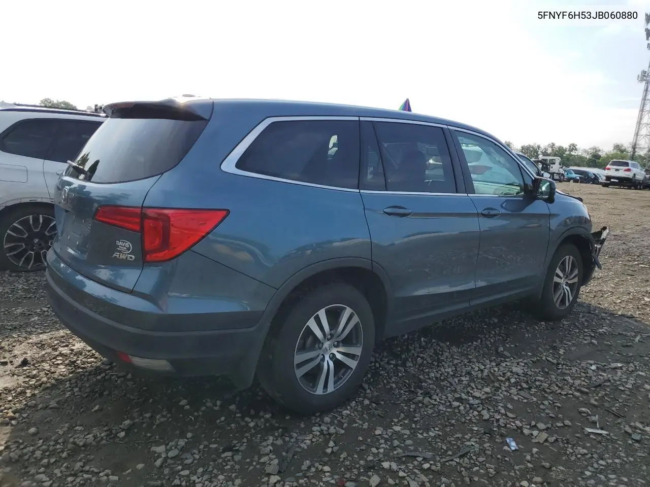 2018 Honda Pilot Exl VIN: 5FNYF6H53JB060880 Lot: 62911175