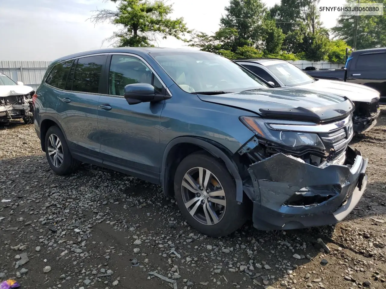 2018 Honda Pilot Exl VIN: 5FNYF6H53JB060880 Lot: 62911175
