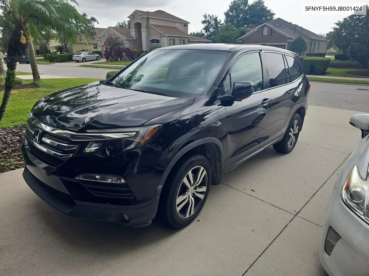 2018 Honda Pilot Exl VIN: 5FNYF5H59JB001424 Lot: 63143615