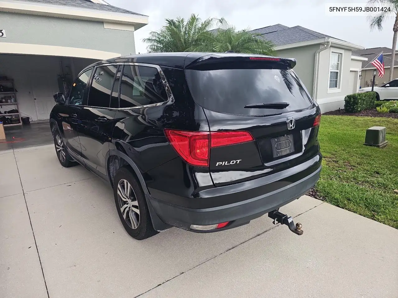 2018 Honda Pilot Exl VIN: 5FNYF5H59JB001424 Lot: 63143615