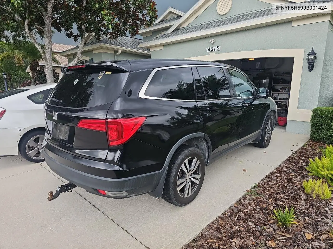 2018 Honda Pilot Exl VIN: 5FNYF5H59JB001424 Lot: 63143615