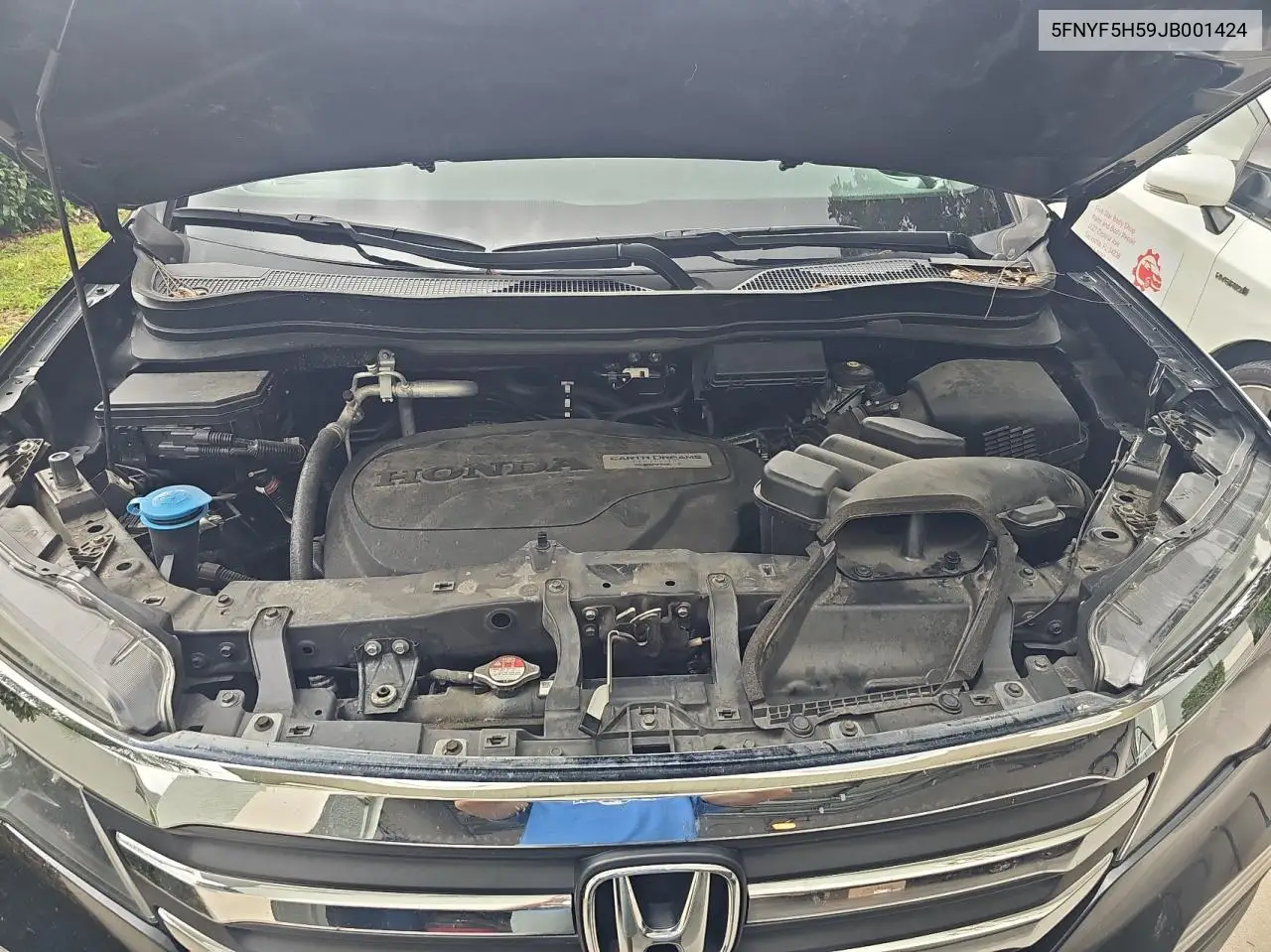 2018 Honda Pilot Exl VIN: 5FNYF5H59JB001424 Lot: 63143615