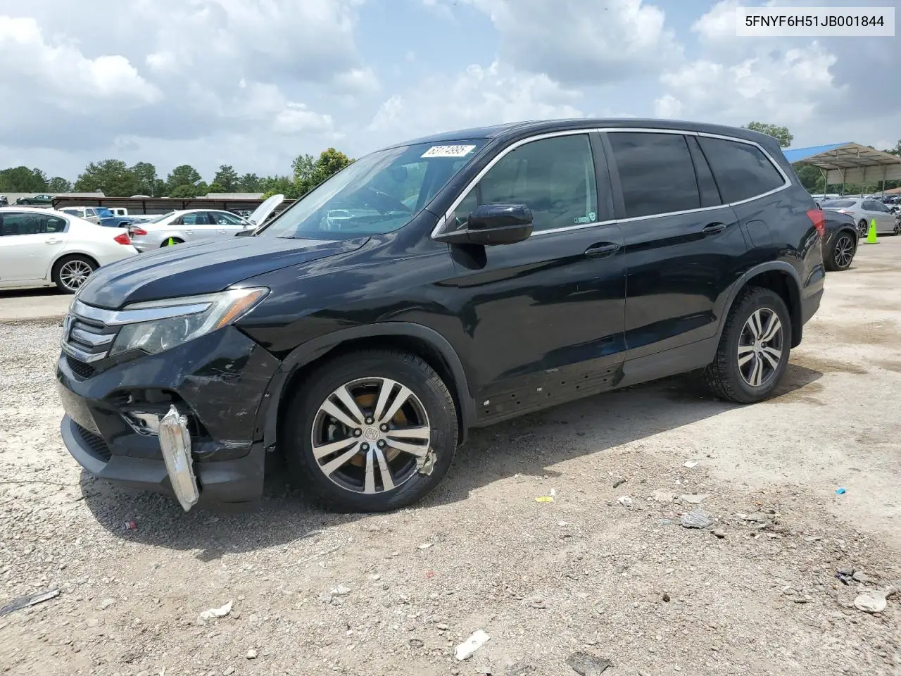 2018 Honda Pilot Exl VIN: 5FNYF6H51JB001844 Lot: 63174995