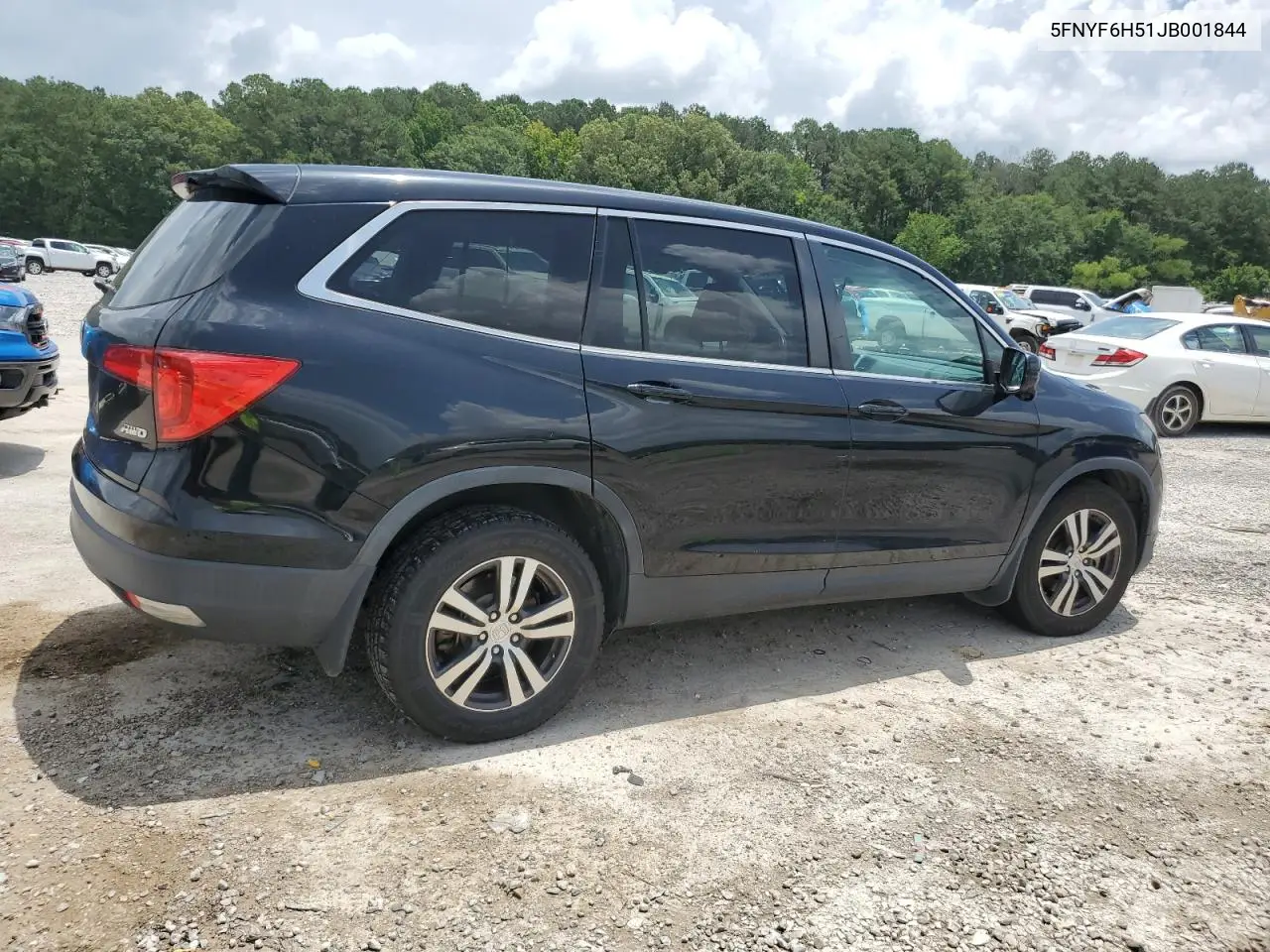 2018 Honda Pilot Exl VIN: 5FNYF6H51JB001844 Lot: 63174995
