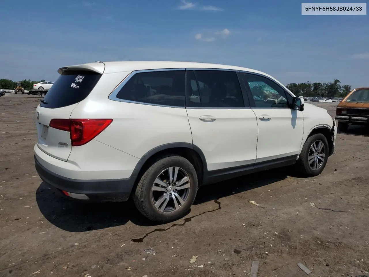 2018 Honda Pilot Exl VIN: 5FNYF6H58JB024733 Lot: 63271575