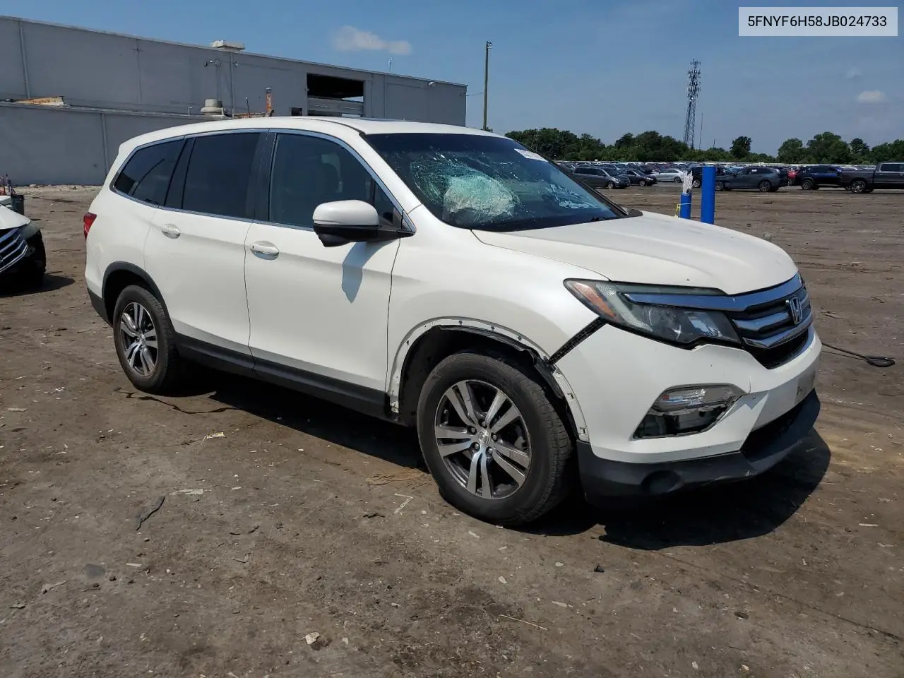 2018 Honda Pilot Exl VIN: 5FNYF6H58JB024733 Lot: 63271575