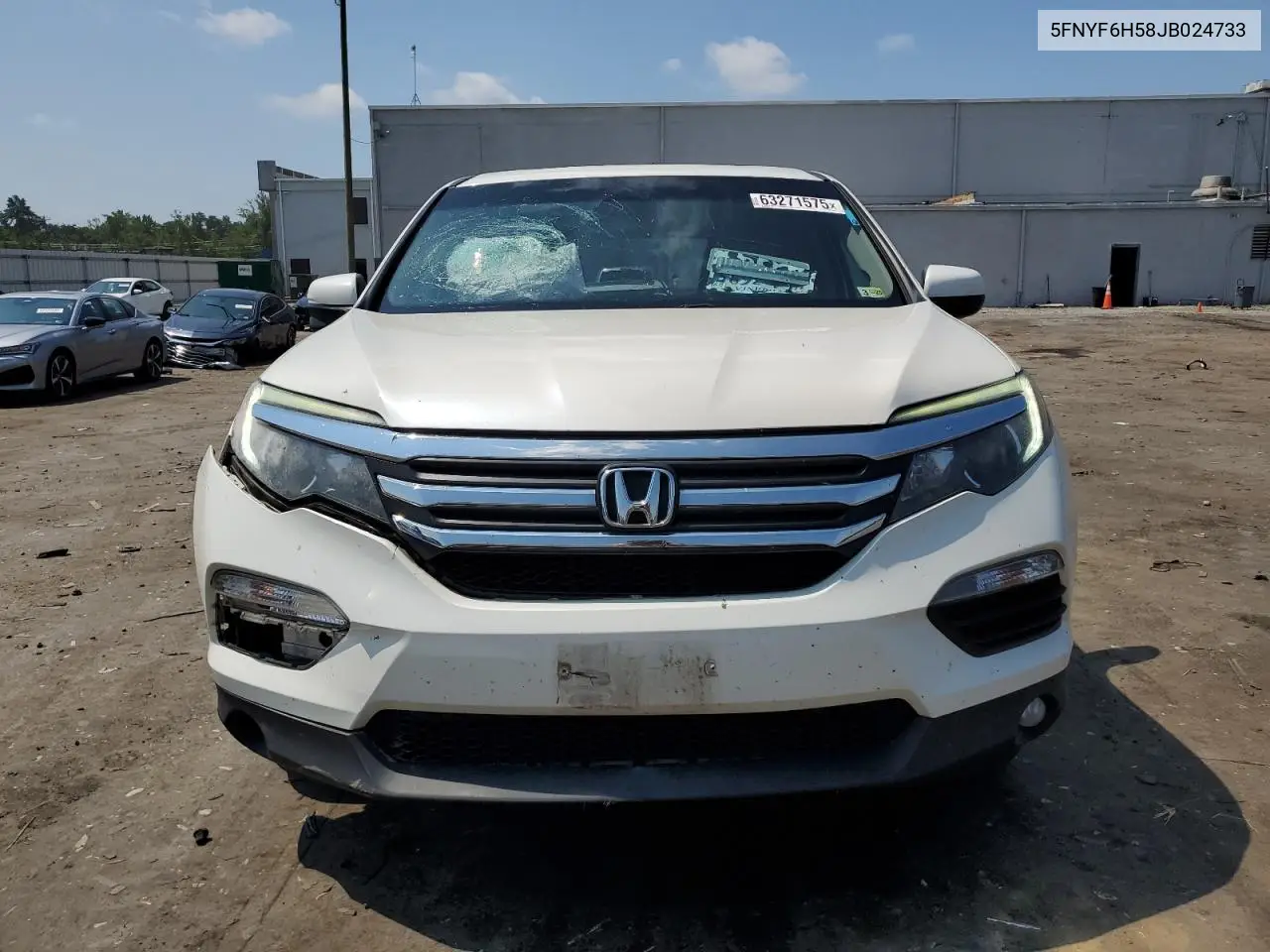 2018 Honda Pilot Exl VIN: 5FNYF6H58JB024733 Lot: 63271575