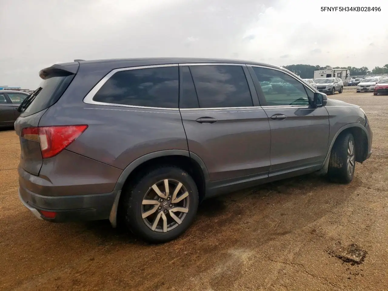 2019 Honda Pilot Ex VIN: 5FNYF5H34KB028496 Lot: 56552835