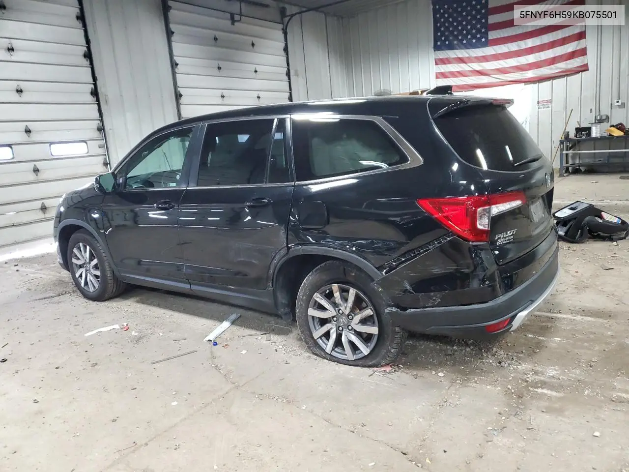 2019 Honda Pilot Exl VIN: 5FNYF6H59KB075501 Lot: 56922115