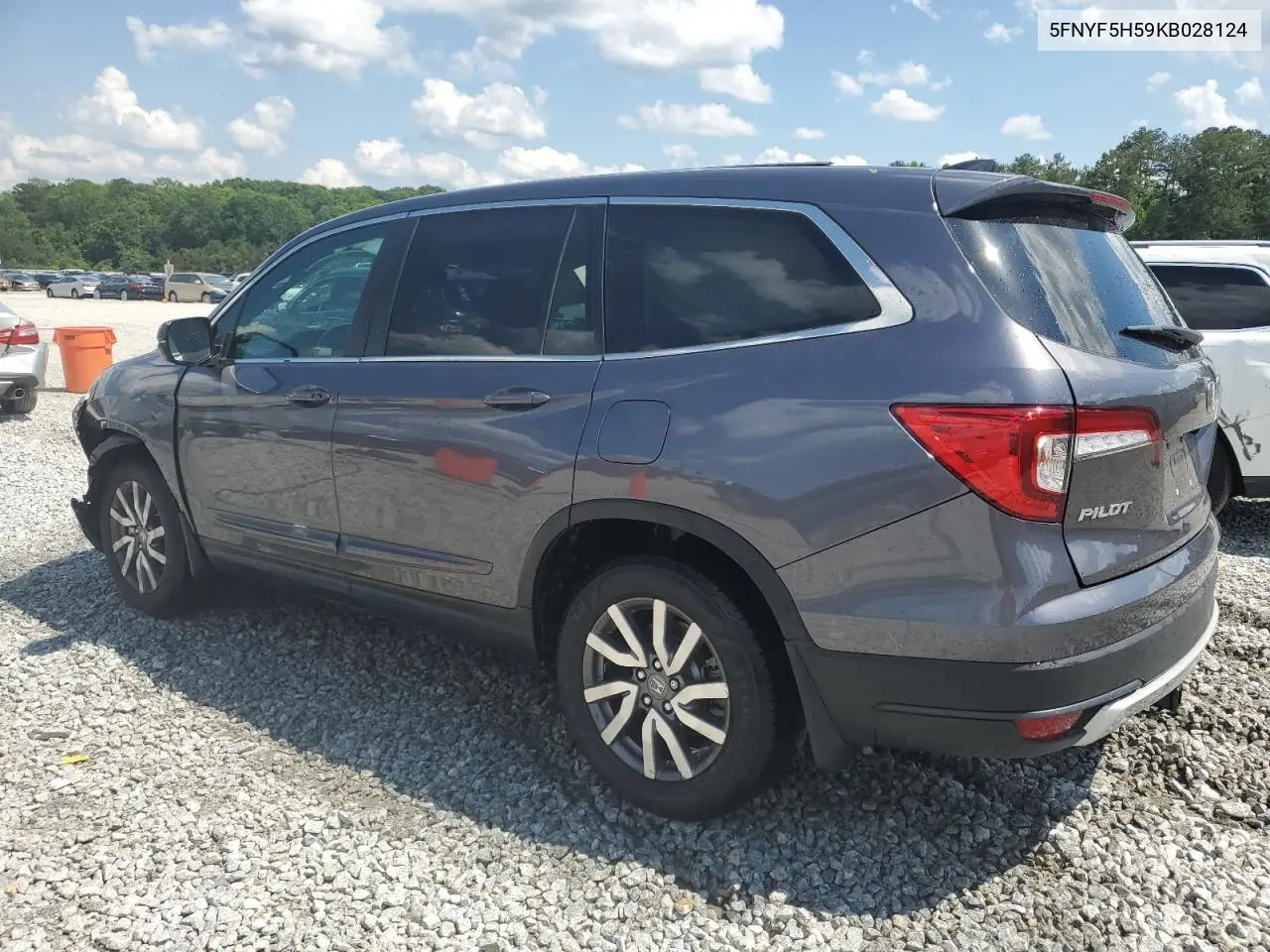 2019 Honda Pilot Exl VIN: 5FNYF5H59KB028124 Lot: 57065075