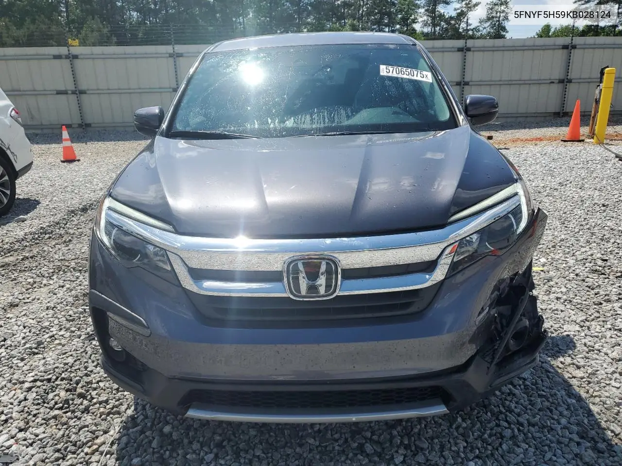 2019 Honda Pilot Exl VIN: 5FNYF5H59KB028124 Lot: 57065075