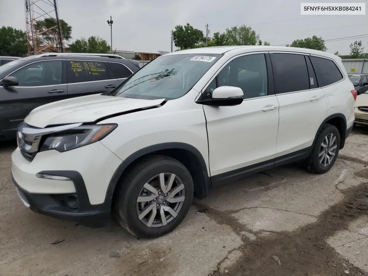 2019 Honda Pilot Exl VIN: 5FNYF6H5XKB084241 Lot: 58794175