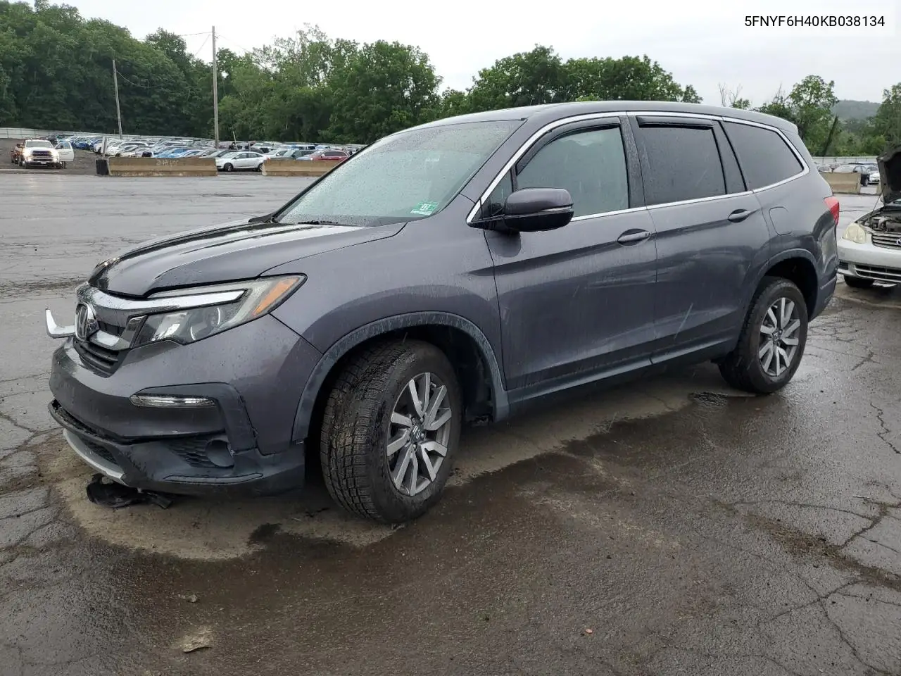 2019 Honda Pilot Exl VIN: 5FNYF6H40KB038134 Lot: 61194745