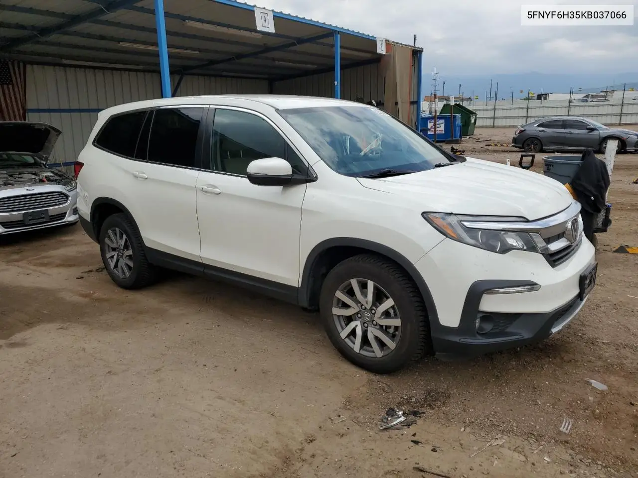 2019 Honda Pilot Ex VIN: 5FNYF6H35KB037066 Lot: 62820685