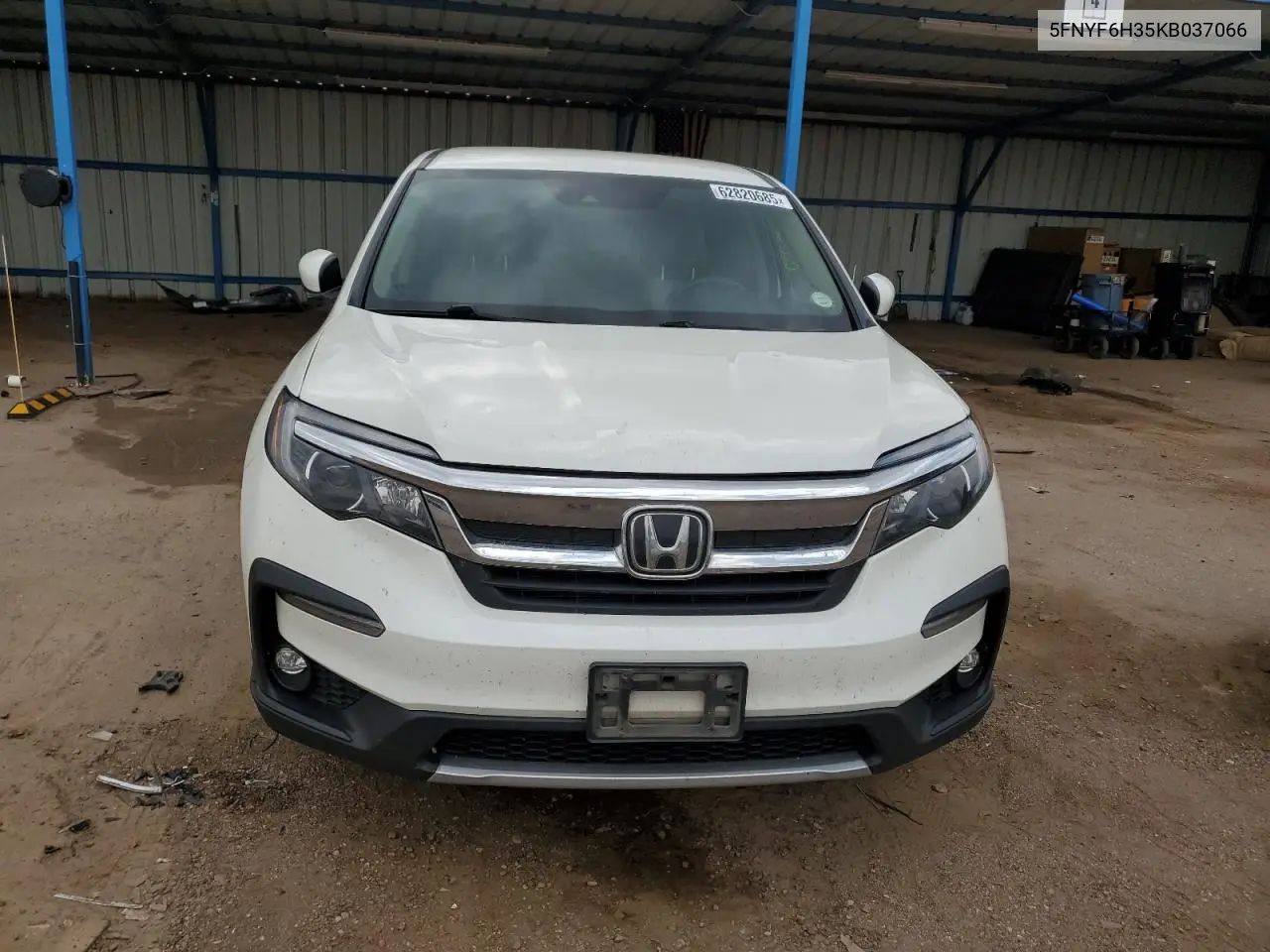 2019 Honda Pilot Ex VIN: 5FNYF6H35KB037066 Lot: 62820685