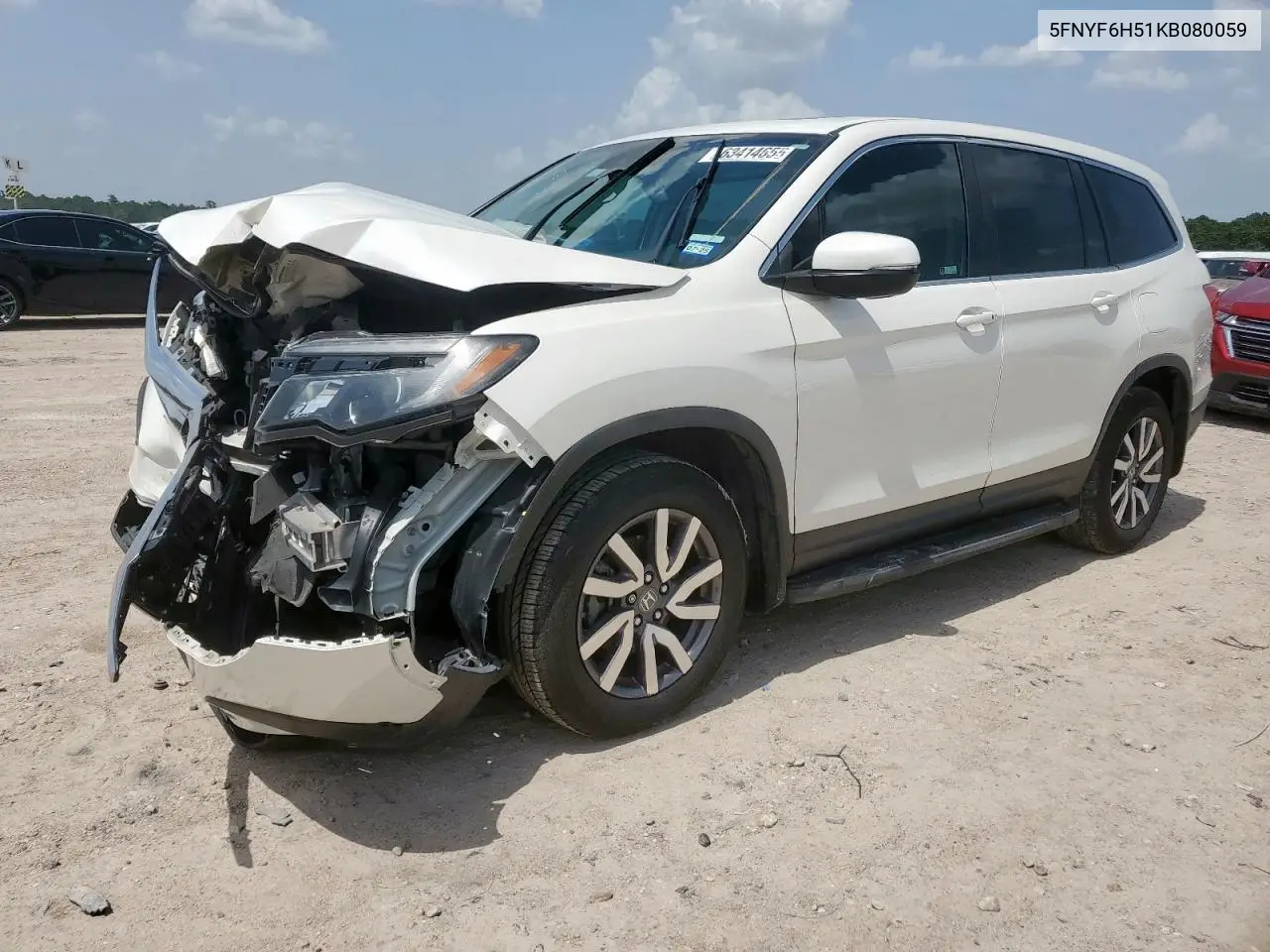2019 Honda Pilot Exl VIN: 5FNYF6H51KB080059 Lot: 63414655