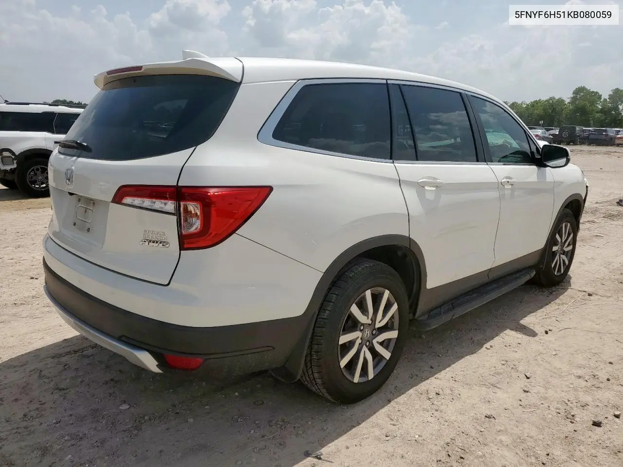 2019 Honda Pilot Exl VIN: 5FNYF6H51KB080059 Lot: 63414655